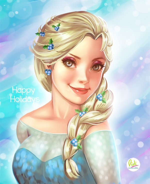 happy_holidays_fanart_elsa_by_didi_esmeralda-d8b386x