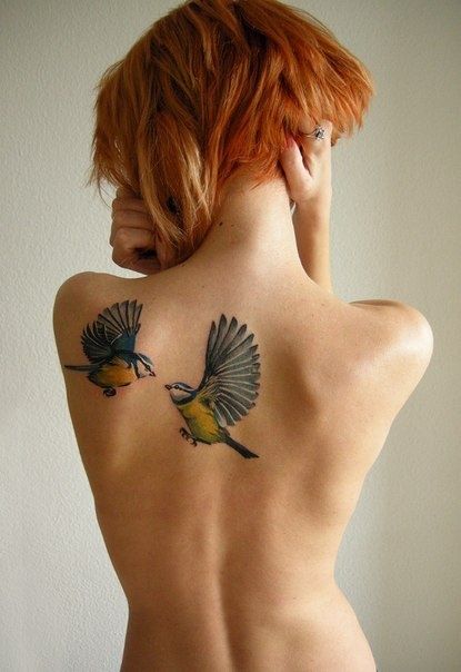 two birds tattoo