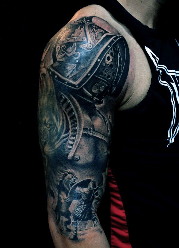 upper arm tattoo ideas for men simple