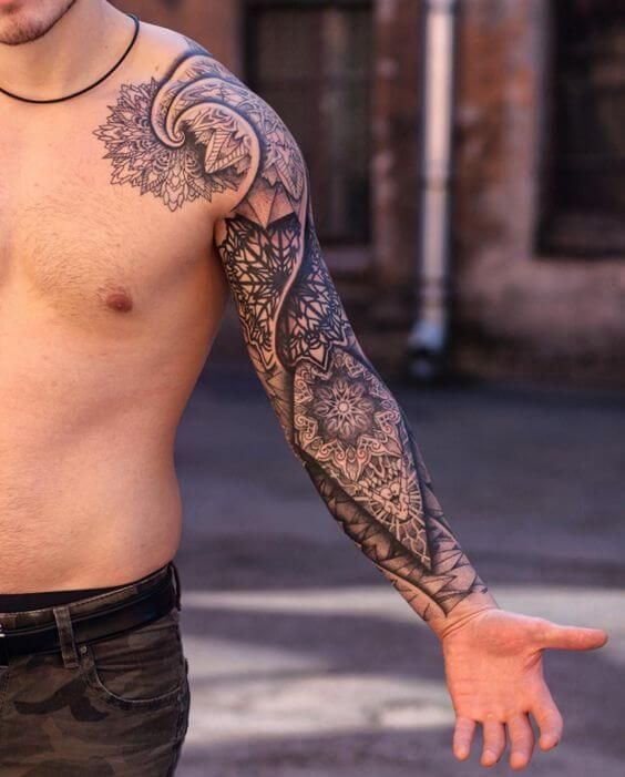 Mandala tattoo for men